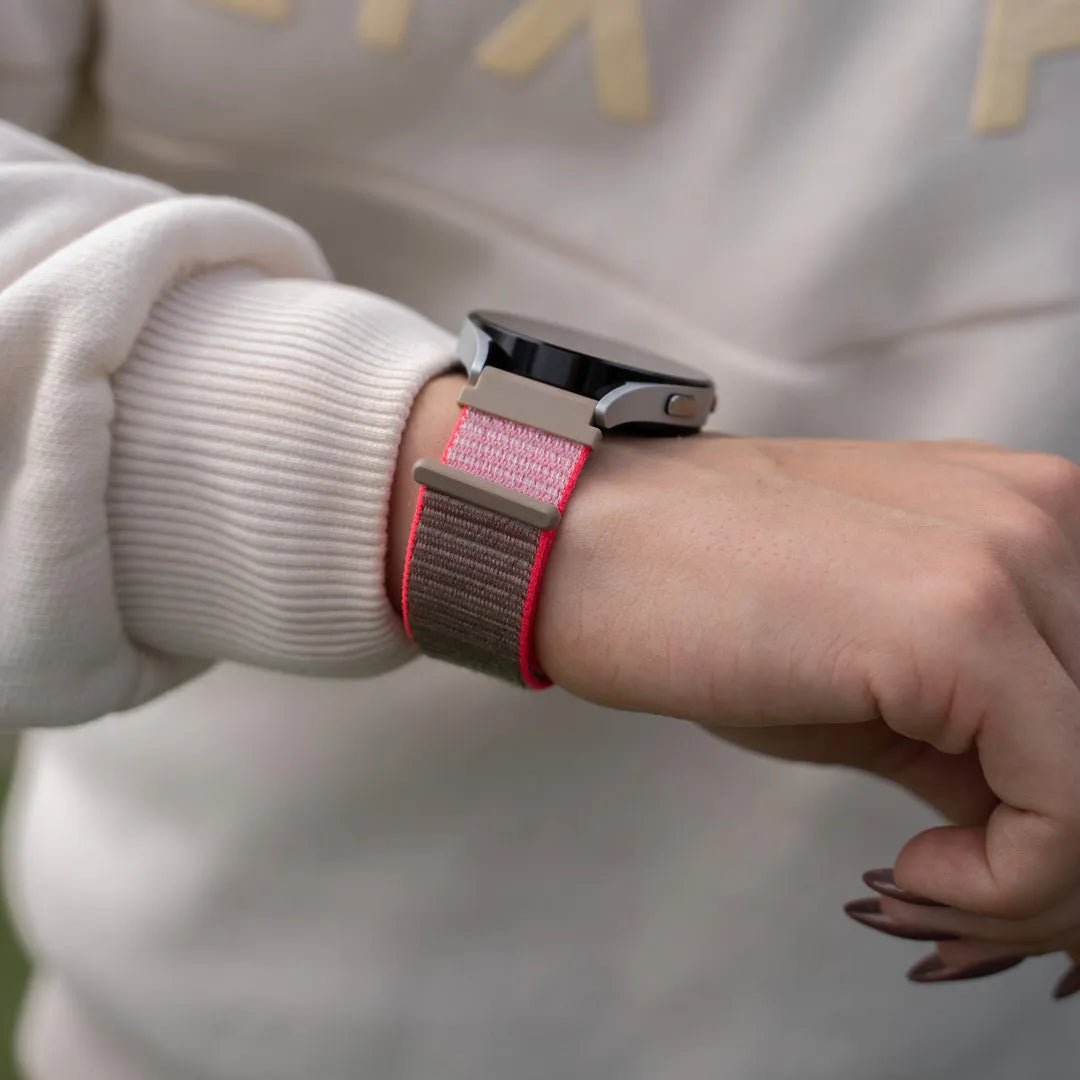 Amazfit GTR Mini nylon bandje (neon pink)