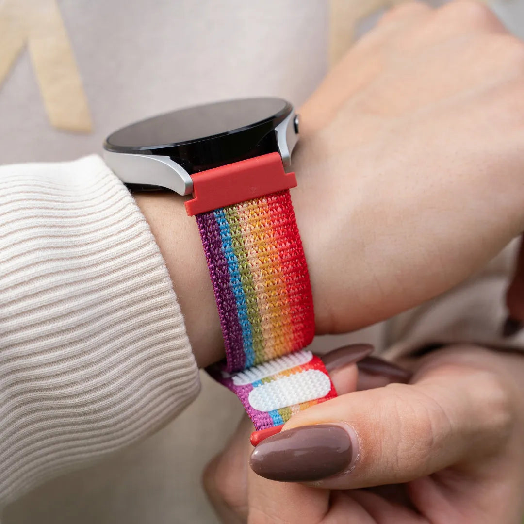 Amazfit Active nylon bandje (regenboog)