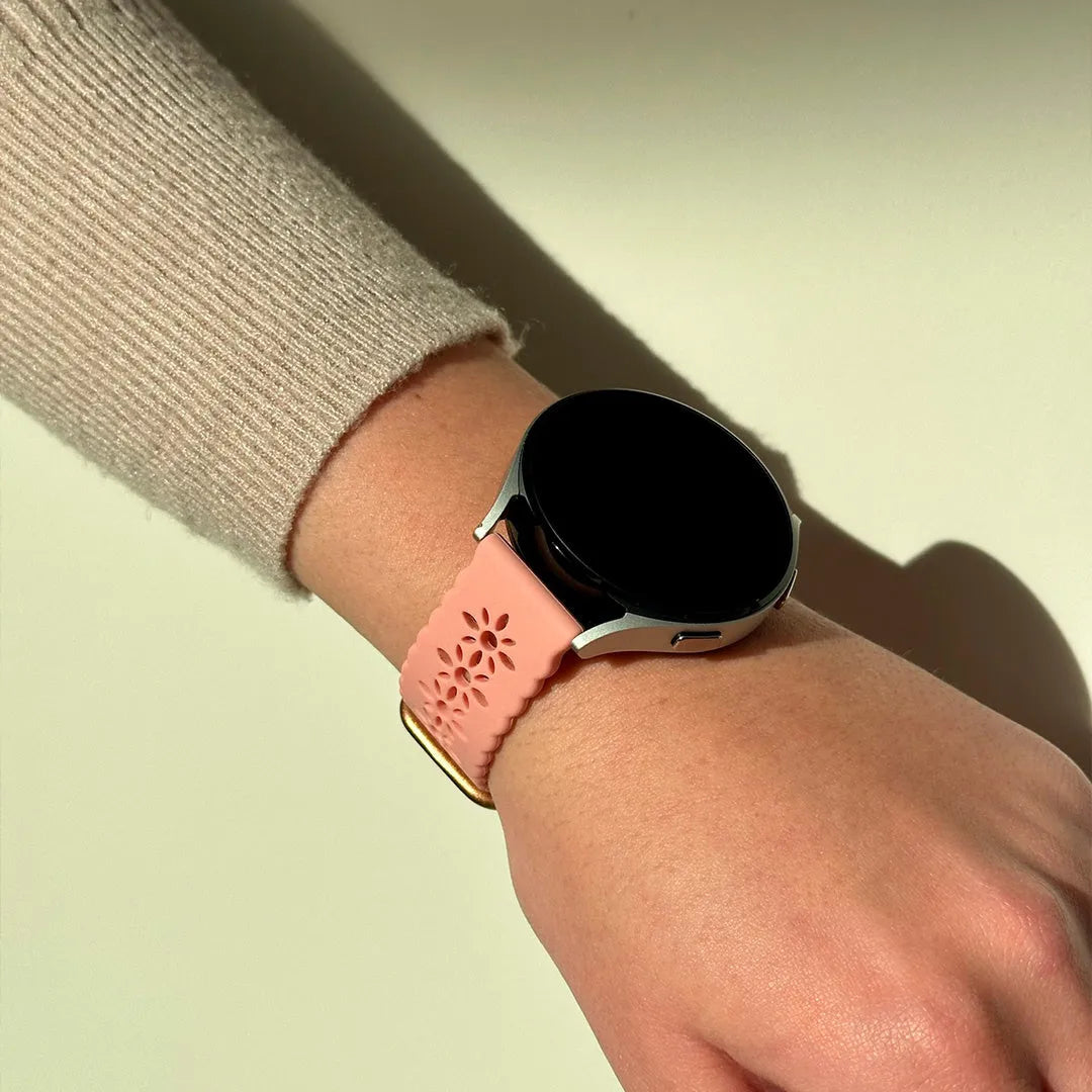Amazfit GTR Mini siliconen bandje met patroon (roze)