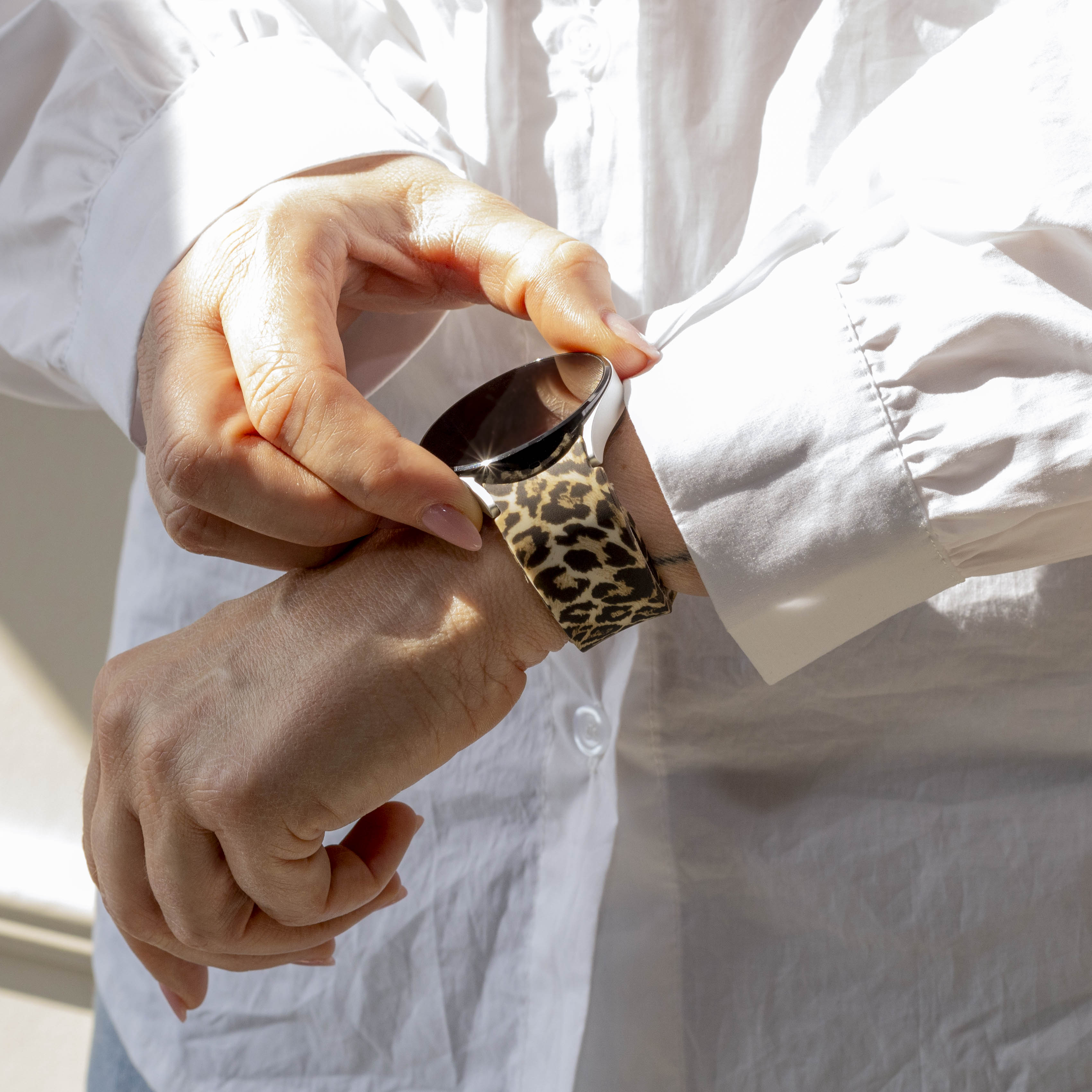 Lucky Leopard Samsung Galaxy Watch 42mm bandje
