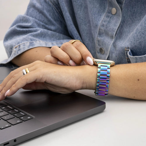 Amazfit Bip 3 (Pro) Steel Strap (Rainbow)