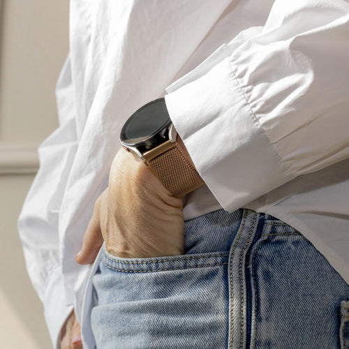 Oppo Watch X2 Mini Milanese band (rosé goud)