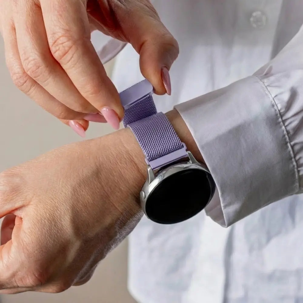 Samsung Galaxy Watch Active Milanese Strap (Light Purple)