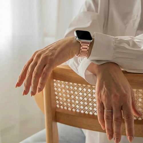 Apple Watch Luxury Metal Strap 'Slim' (Rosegold)