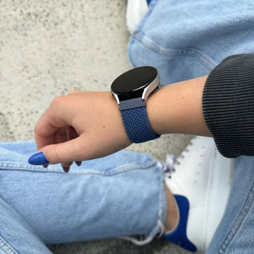 Amazfit Bip U (Pro) Adjustable Braided Strap (Blue)
