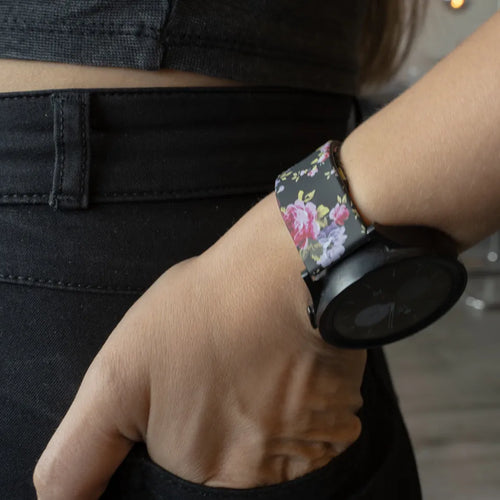 Pink Flower Amazfit GTS 4 Strap