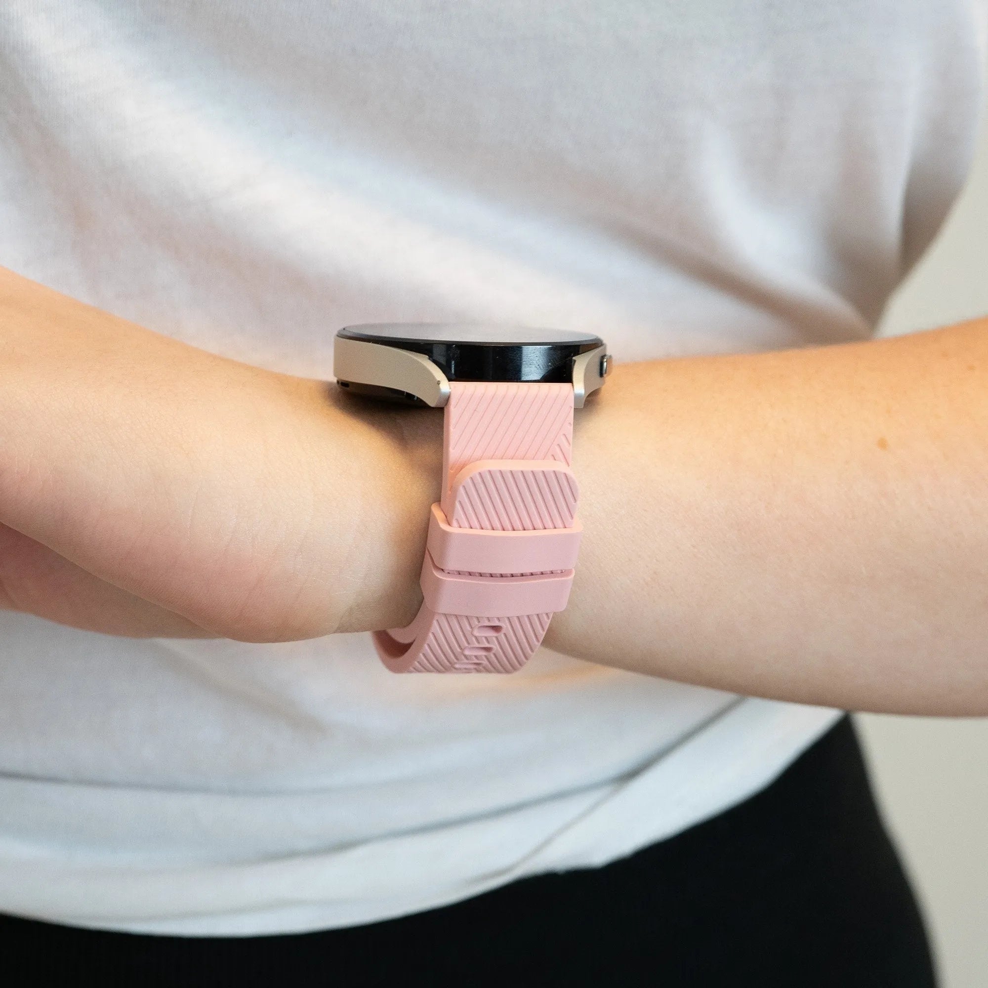 Bandz Suunto 5 Peak siliconen band 'Deluxe' (roze)