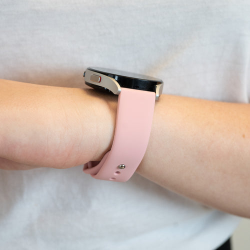 Silicone Sport Strap 'Deluxe', light pink, lifestyle photo