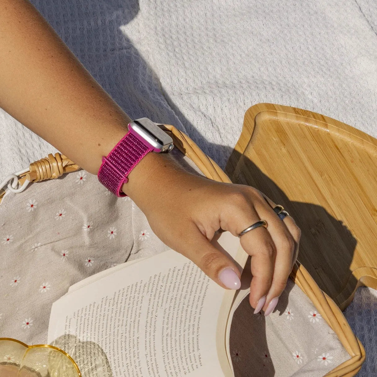 xoxo Wildhearts Apple Watch Nylon Strap (Dragonfruit)