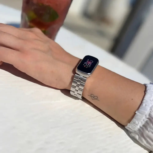 Steel Strap, silver, lifestyle photo