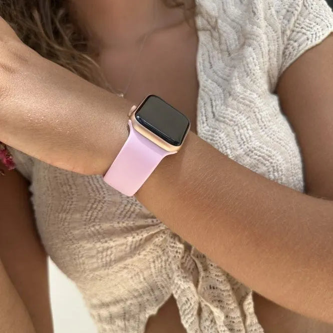 xoxo Wildhearts Apple Watch siliconen bandje (roze)
