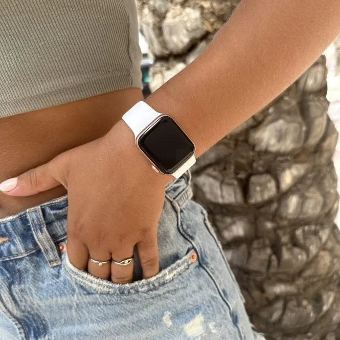 xoxo Wildhearts Apple Watch siliconen bandje (wit)