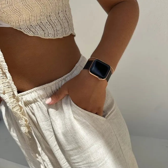 xoxo Wildhearts Apple Watch Milanese band (zwart)