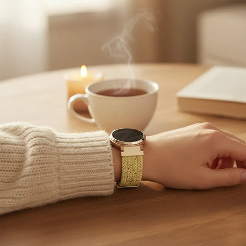 Woven Nylon Strap, beige, lifestyle photo