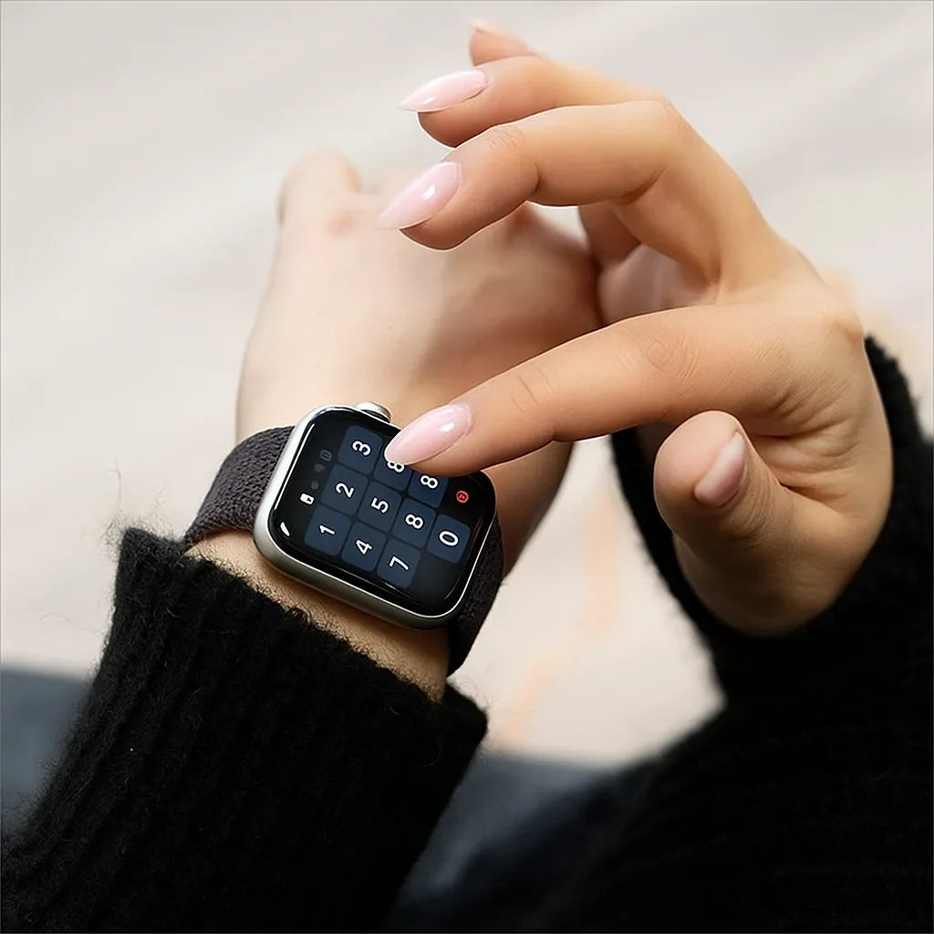 Apple Watch gevlochten bandje (space grey)