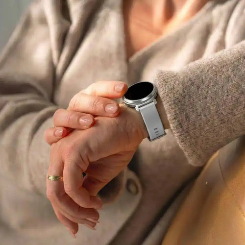 Silicone Classic Strap, light grey, lifestyle photo
