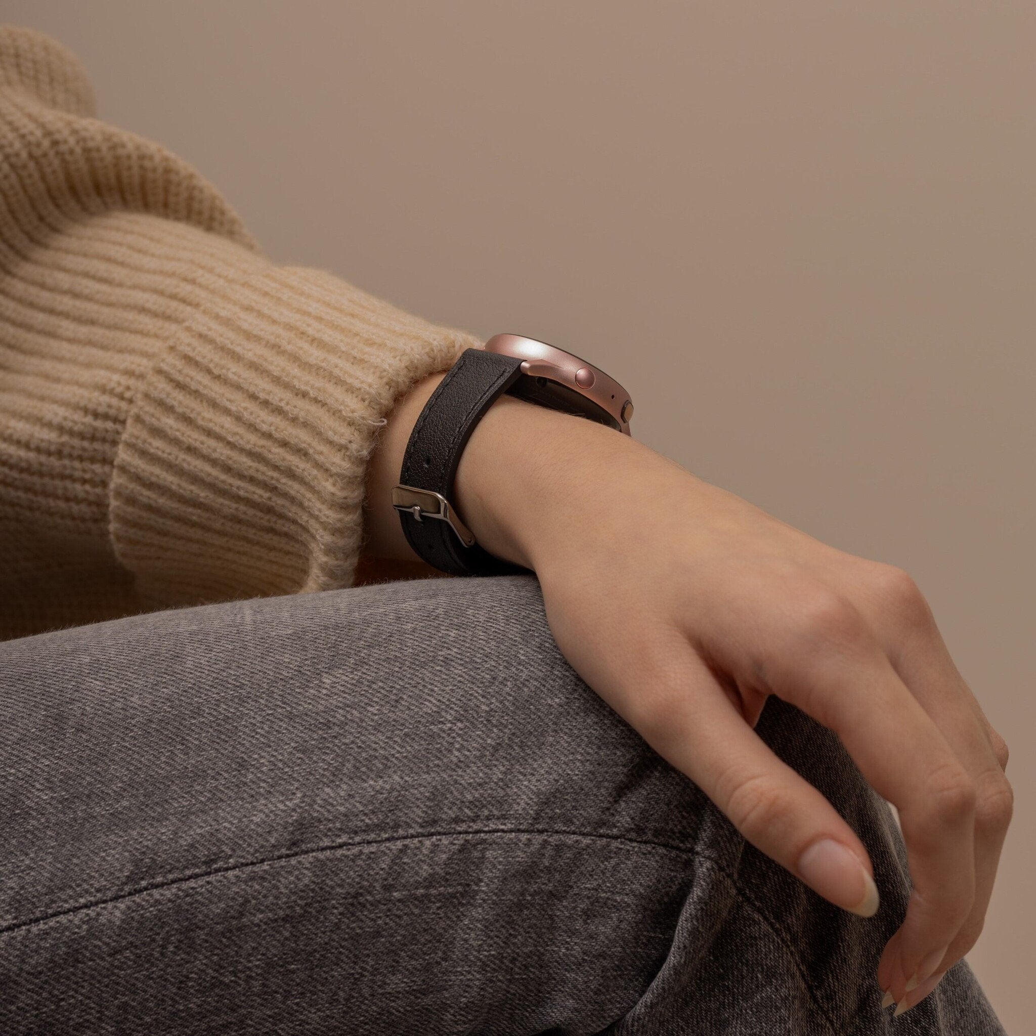 Redmi Watch 5 Active bandje leer (strak-zwart)