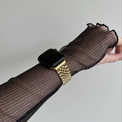 Jubilee Steel Strap, gold, lifestyle photo