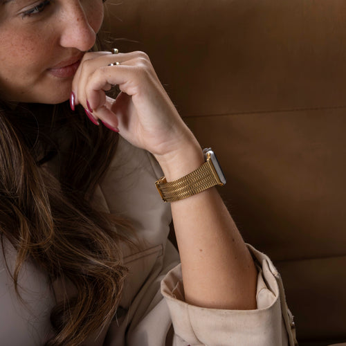 Apple Watch Ultra roestvrij stalen band (goud)