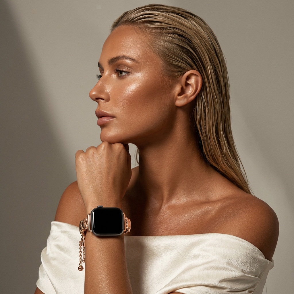 xoxo Wildhearts Apple Watch stalen bandje 'hearts' (roségoud)