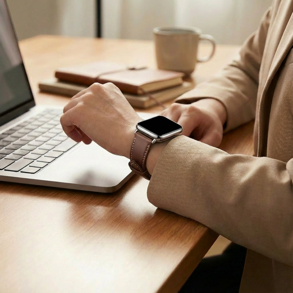 Redmi Watch 4 Leather Strap (Dark Brown)