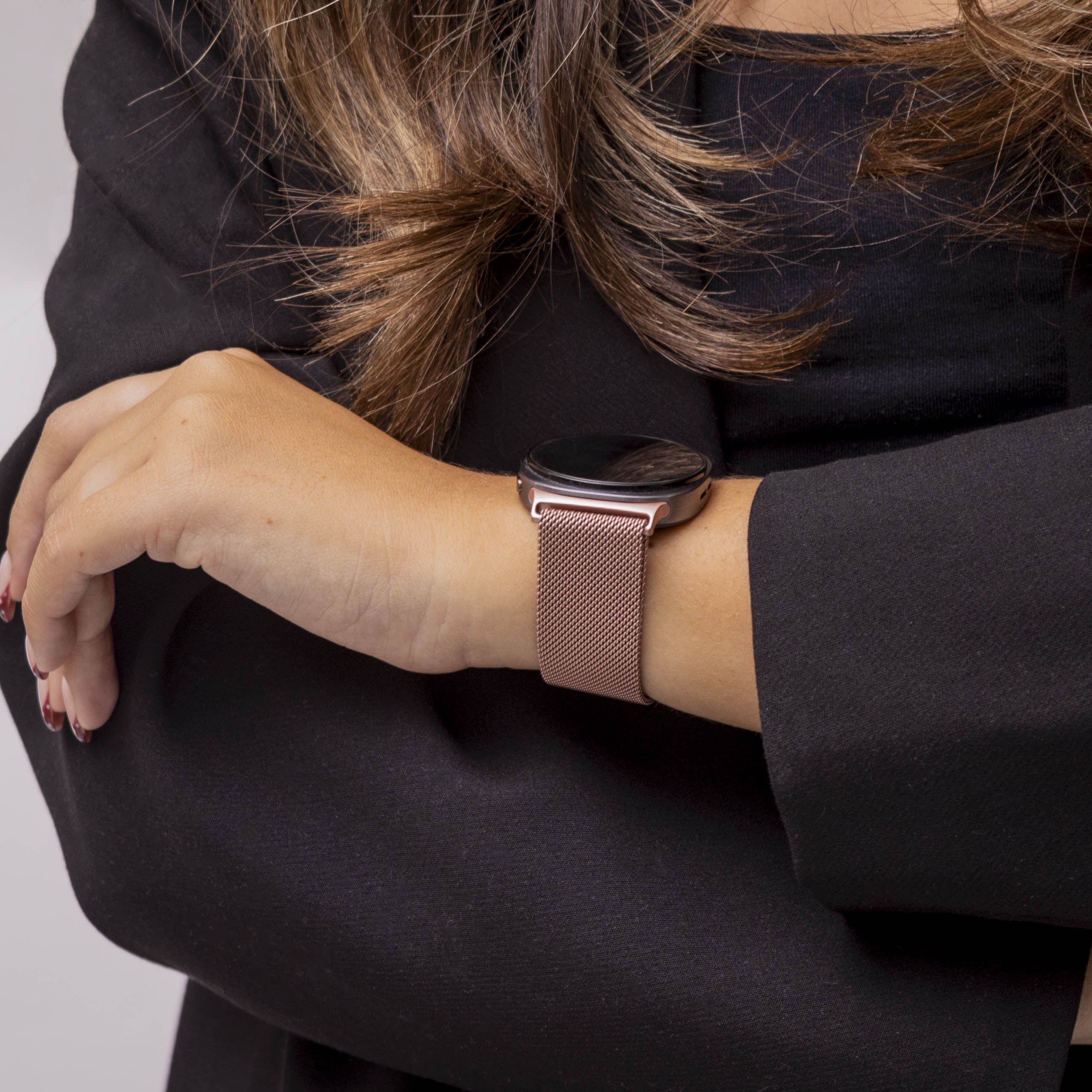 Samsung Galaxy Watch 8 Classic Milanese band (rosé pink)