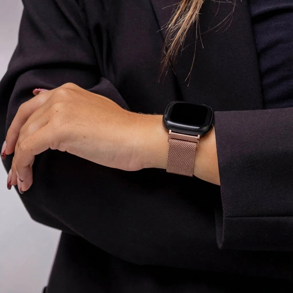 Fitbit Sense 2 Milanese band (roze)