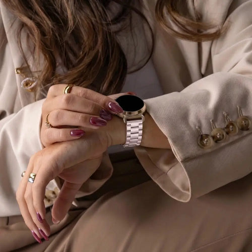 Huawei Watch GT 4 - 41mm stalen band roze