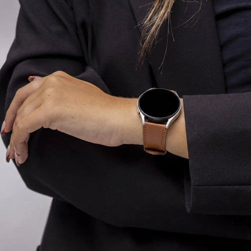 Withings ScanWatch Nova Modern Leather Strap (Brown)