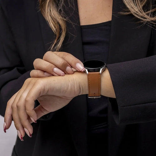 Redmi Watch 5 Active leren bandje (strak bruin)
