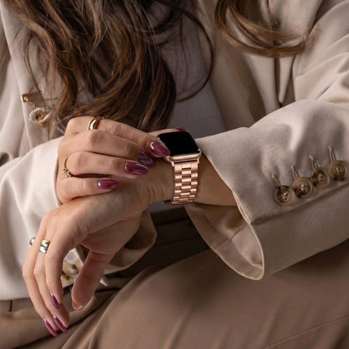 Apple Watch Ultra Steel Strap Presidential (Rose Gold)
