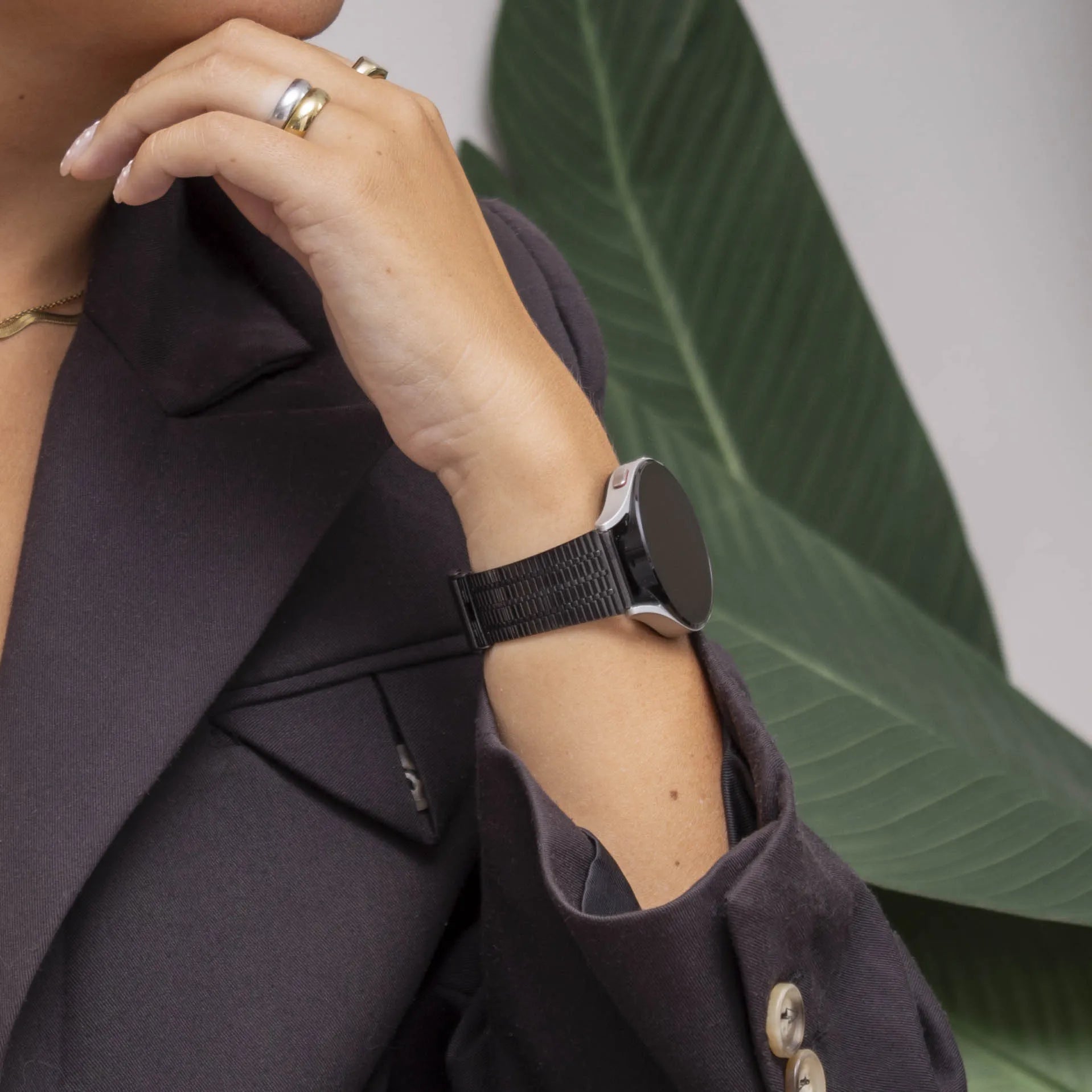 Xiaomi Amazfit Bip roestvrij stalen band (zwart)