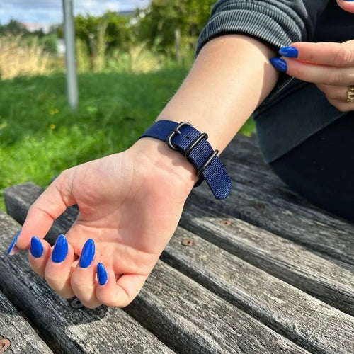 Amazfit Active nylon gesp band (blauw)