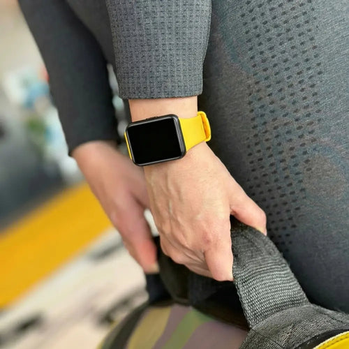 Silicone Strap, yellow, lifestyle photo