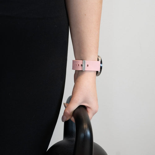 Silicone Strap 'Deluxe', pink, lifestyle photo