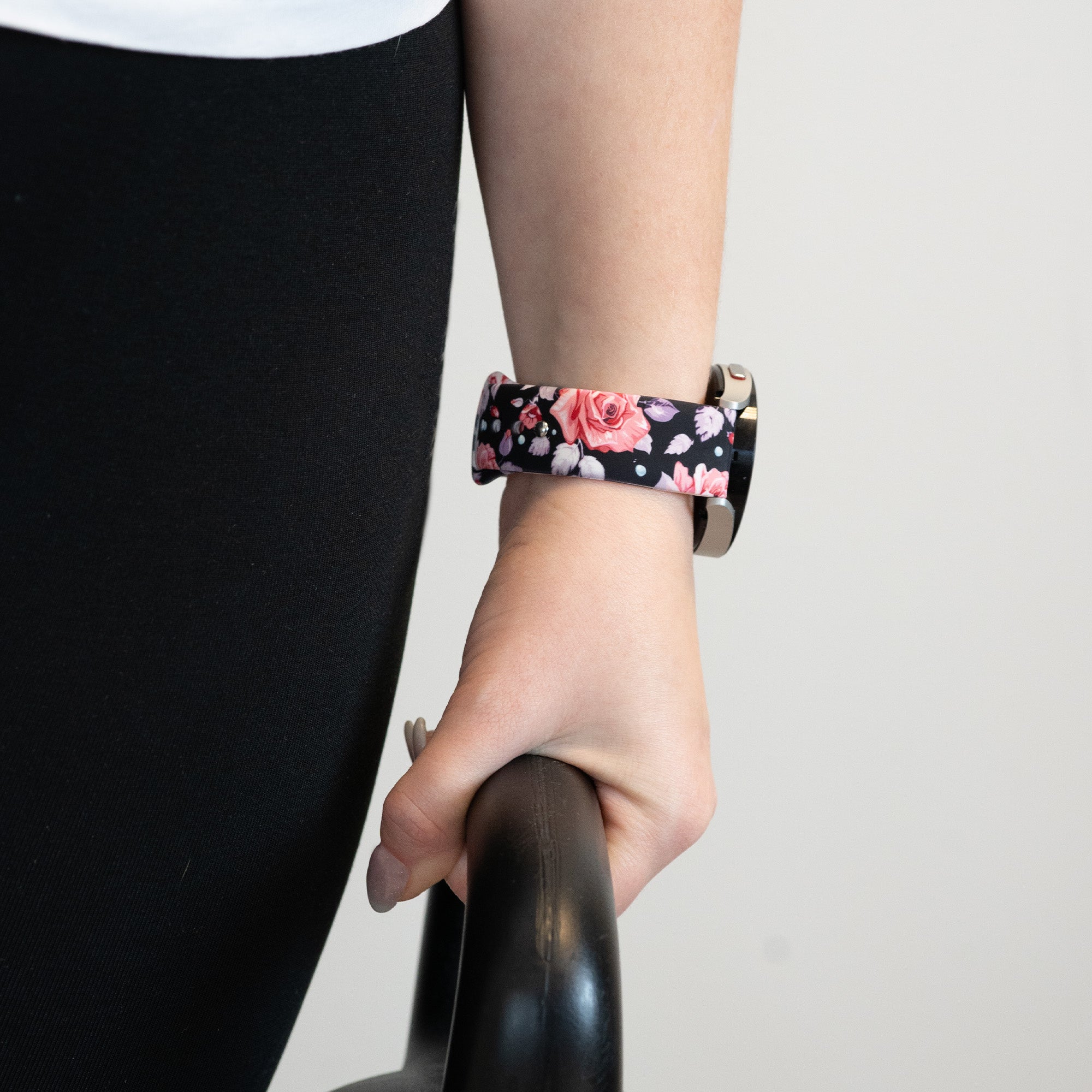 Bandz Amazfit Active 3 Premium Patterned Strap ('Flower')