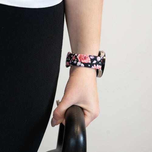 Bandz ICE Smart 3.0 Rectangular 1.78 Silicone Strap 'Flowers'