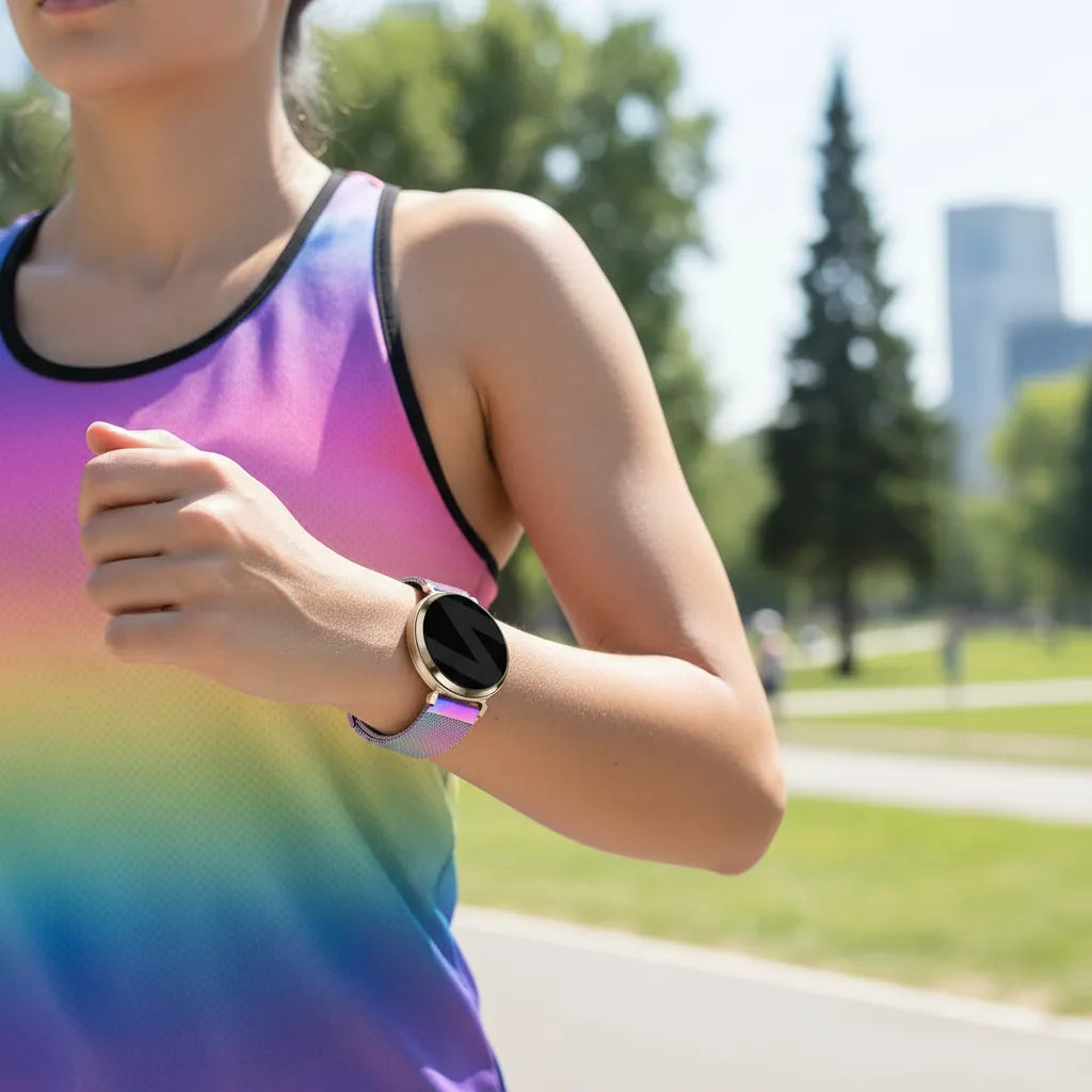Bandz Garmin Lily 2 Milanese loop band (parelmoer)
