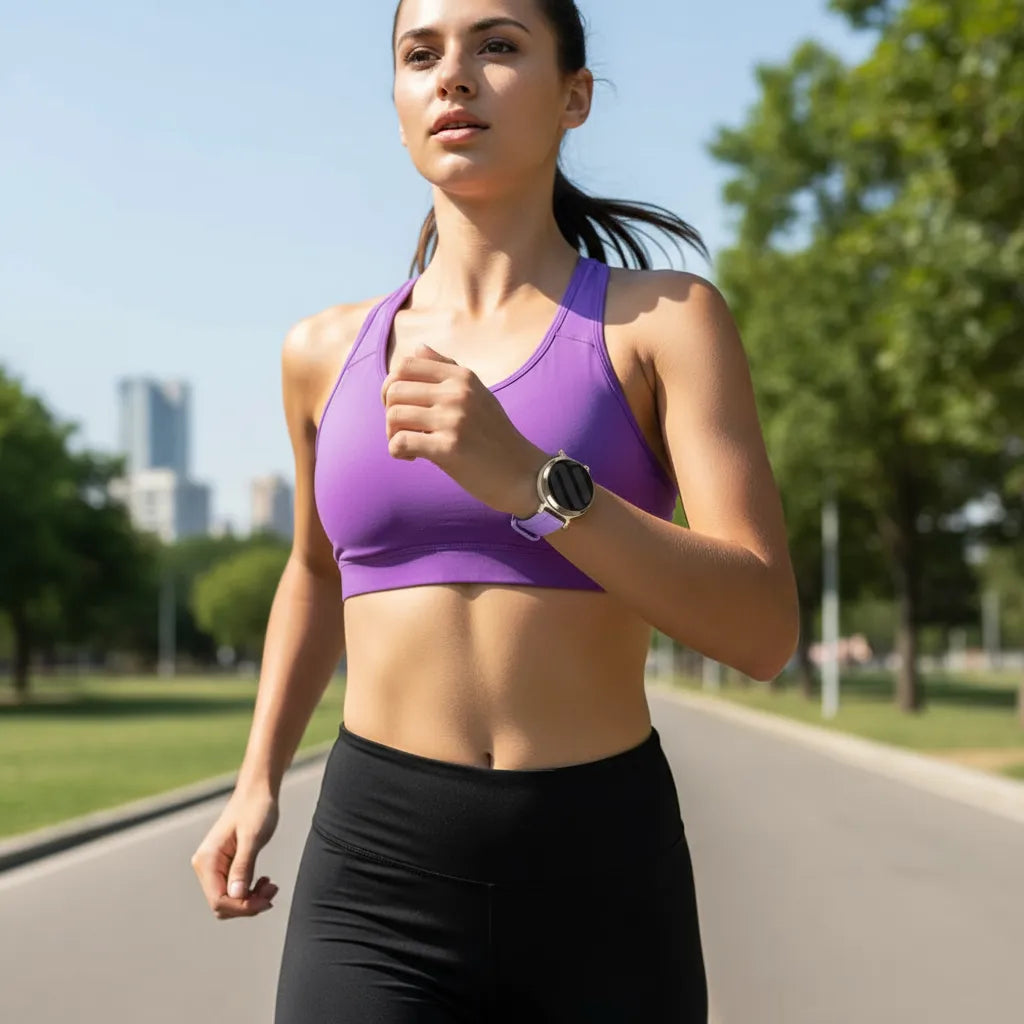 Garmin Lily 2 siliconen bandje (lichtpaars)