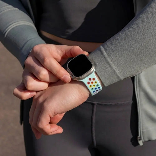 Apple Watch Ultra Sport+ Strap (Colourful Light Blue)