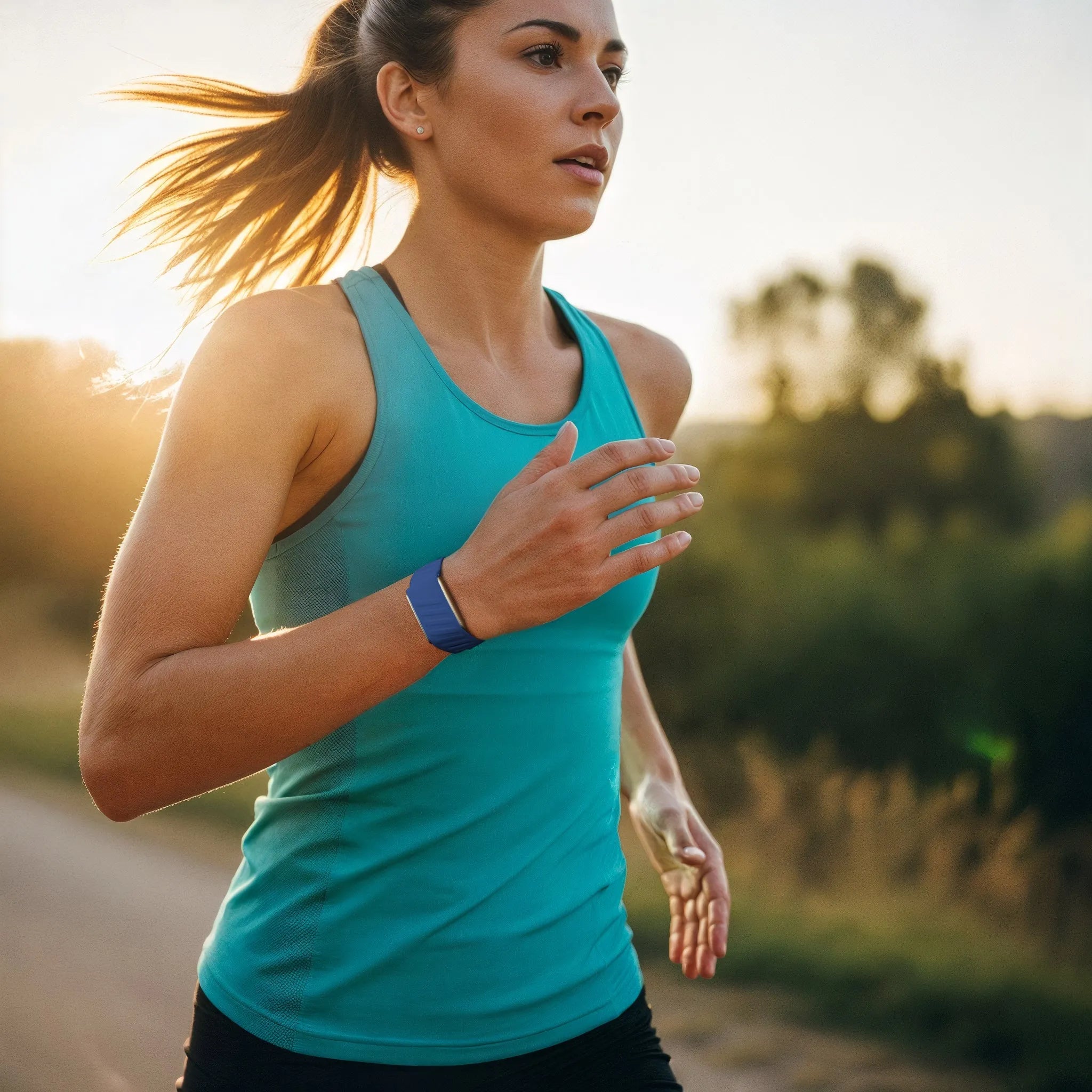 Sport bandje geschikt voor Whoop 5.0 (blauw)