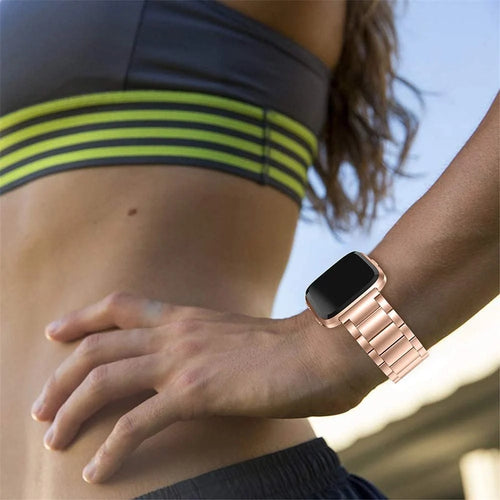 Fitbit Versa (2) stalen band (rosé goud)
