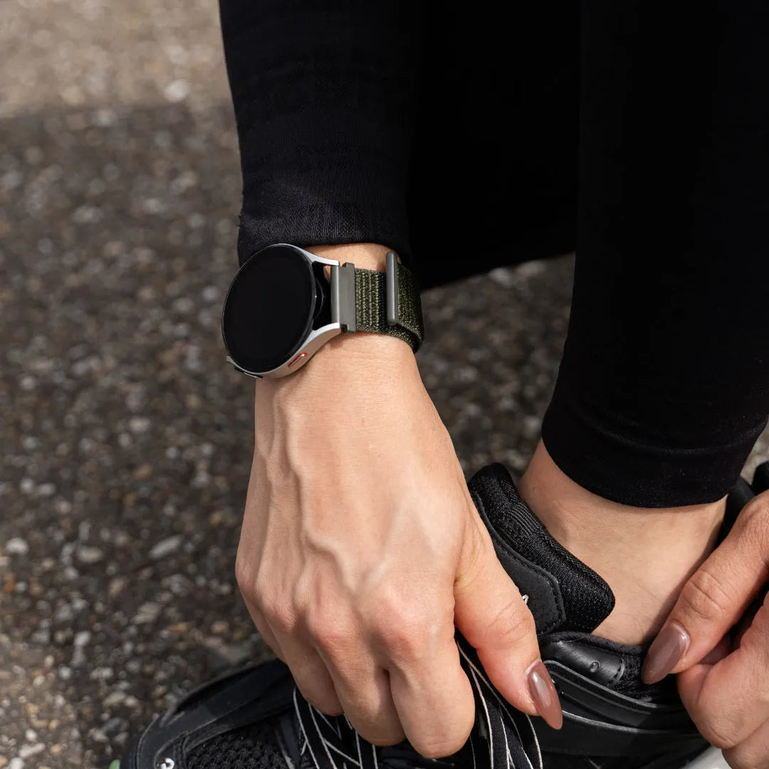 Amazfit Active nylon bandje (donkergroen)