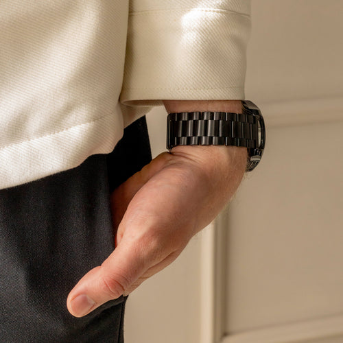 Samsung Galaxy Watch 3 stalen band 45mm (zwart)