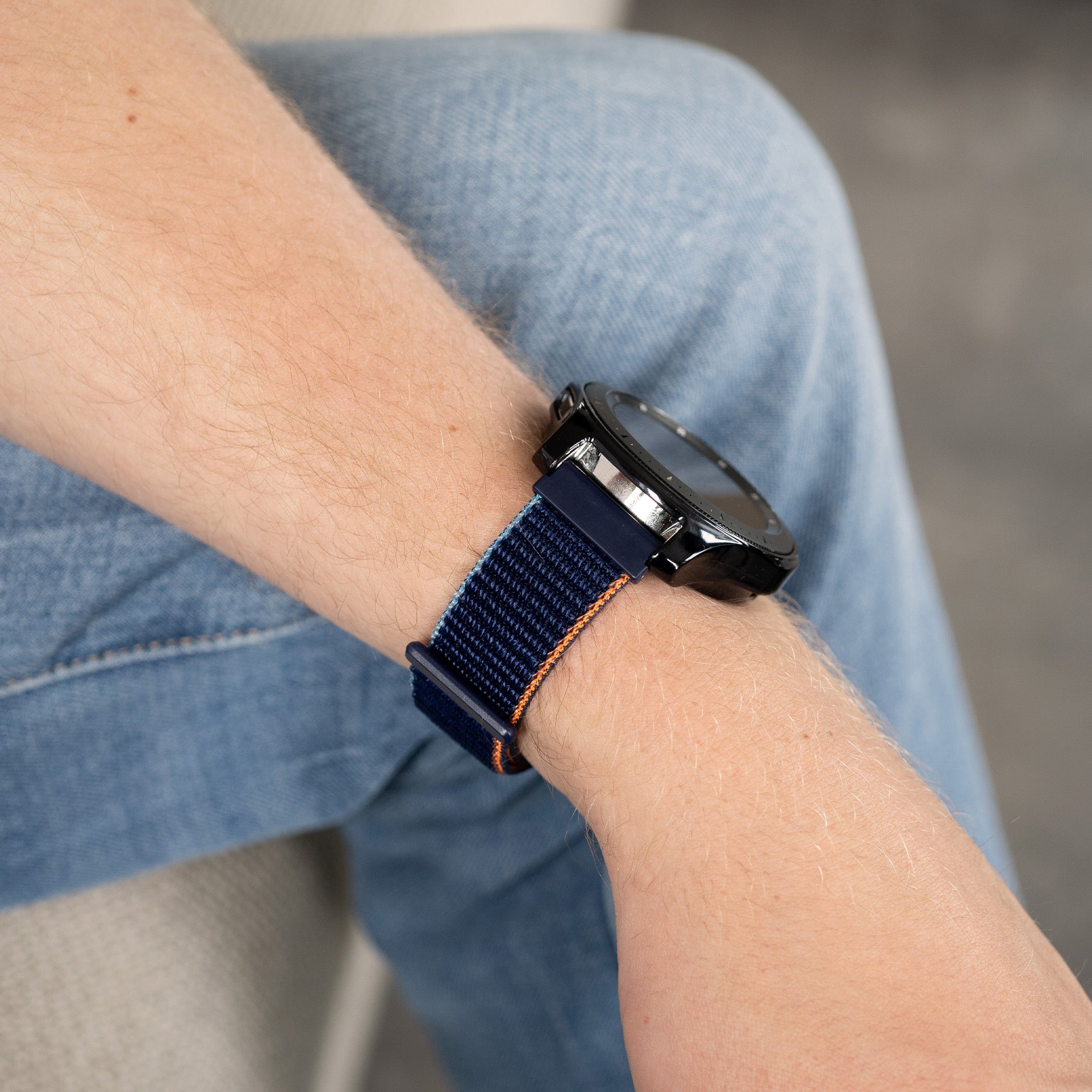 Amazfit Bip 6 nylon bandje (marine blauw)