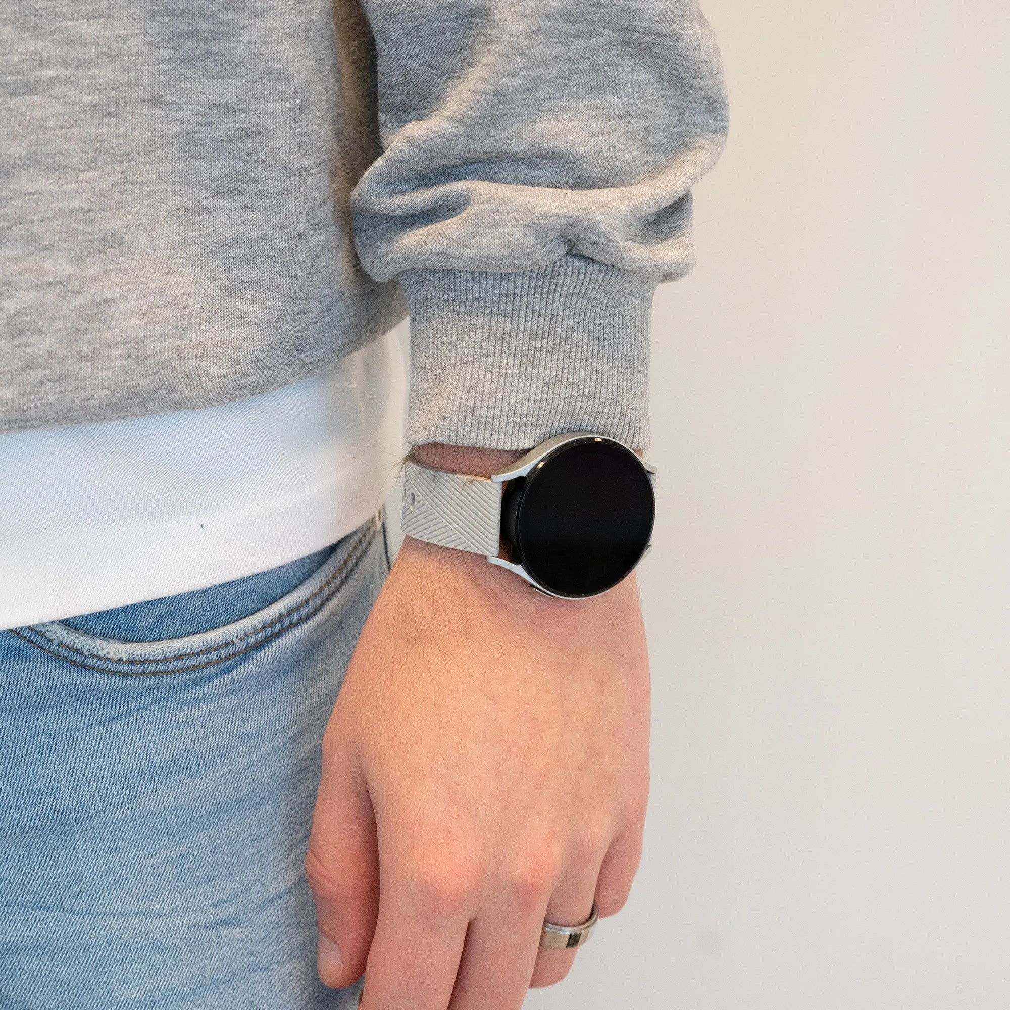 Bandz Maoo Ventura siliconen band 'Deluxe' (grijs)