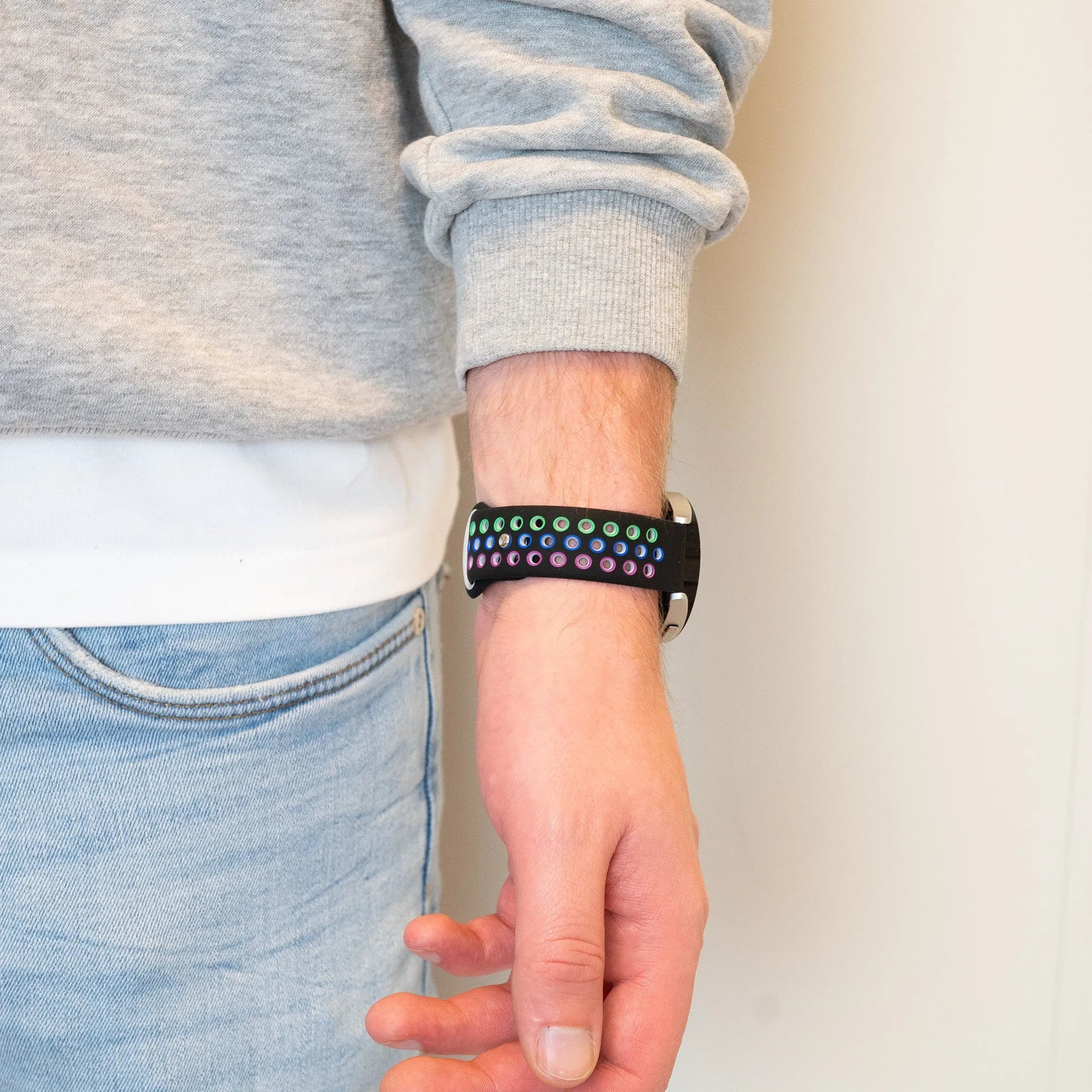 Bandz Maoo Ventura sport band 'Deluxe' (zwart kleurrijk)