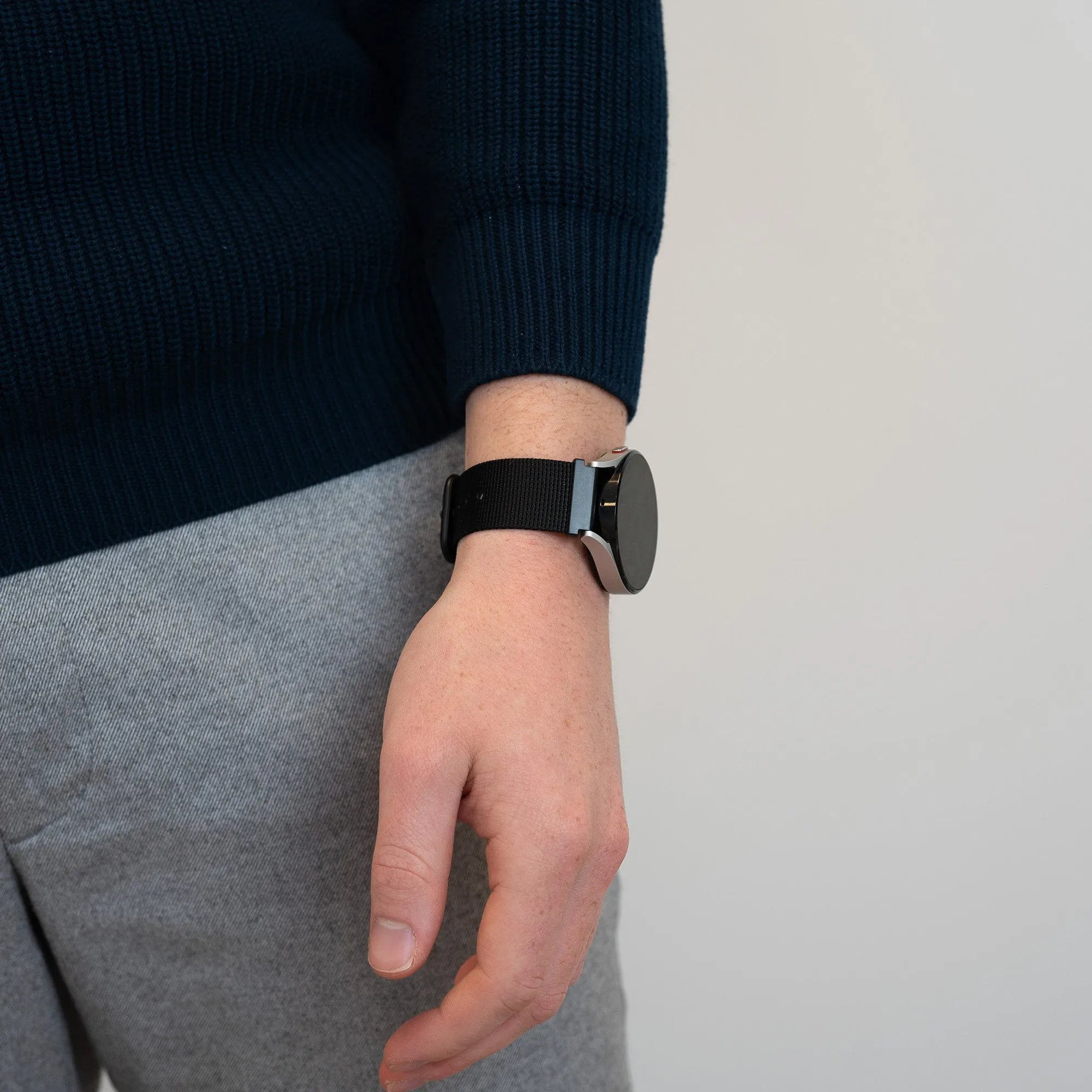 Bandz Maoo Ventura nylon band met gesp (zwart)