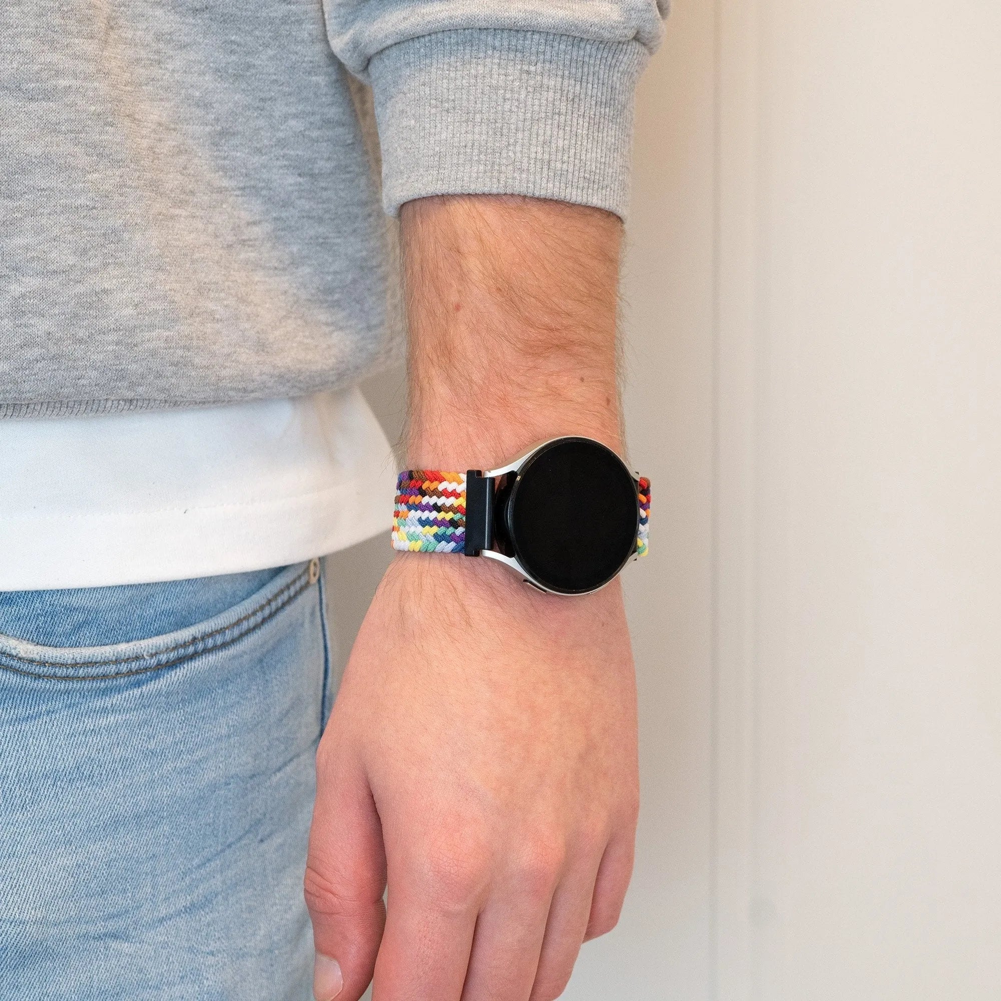 Bandz Coros Pace 2 Woven Nylon Strap (Rainbow)