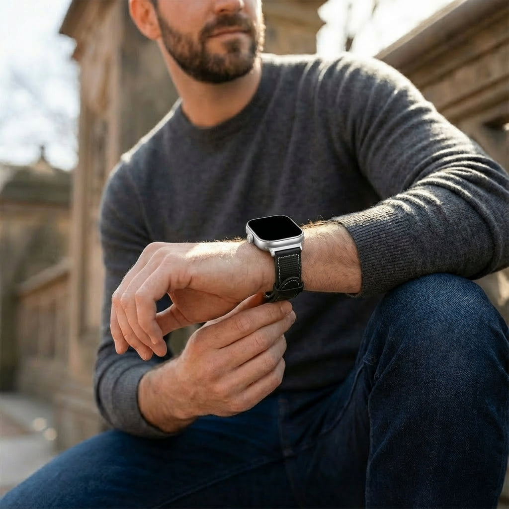 Xiaomi Smart Band 9 Pro Nylon Hybrid Strap (Black)